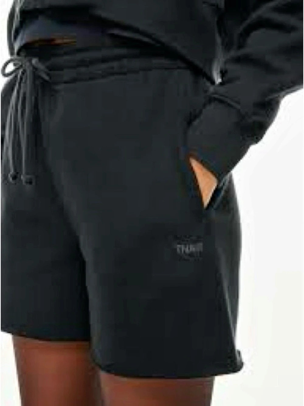 TNA Cozy Boyfriend Short Athletic Shorts in Black Size XS